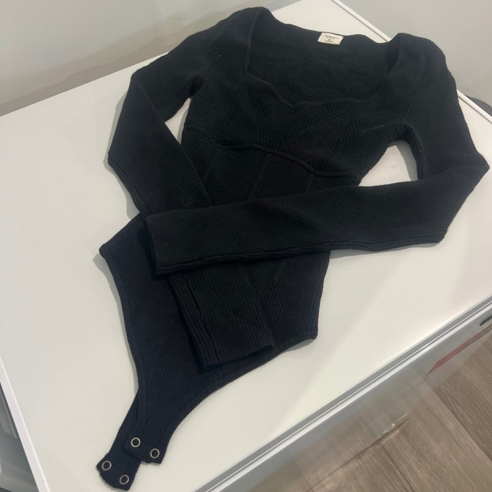 Black Long Sleeve Bodysuit